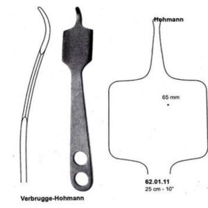RETRACTOR, BONE, VERBRUGGE-HOHMANN, 65 mm, 25 cm 77-11-65