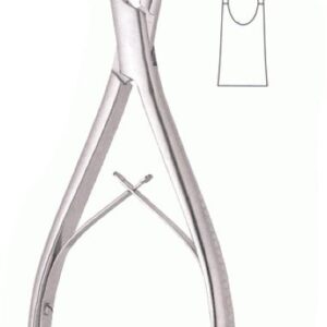 RONGEUR, BONE, LUER, curved, 18 cm x 10 mm 30-53-18