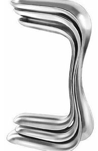 SPECULUM, VAGINAL, SIMS, double ended, set 3 sizes 52-20-00
