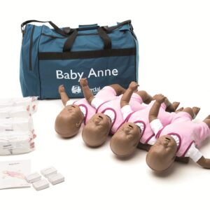 MANNEQUIN CPR, baby Anne, dark, kit of 4 (Laerdal131-03050)