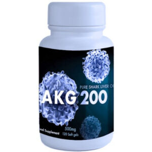 AKG-200 Pure Shark Liver Oil 500 mg 120 Soft Gels