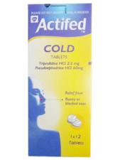 Actifed Cold 12 Tablets