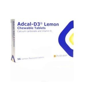 Adcal-D3 Lemon Chewable Tablets 1500 mg/400 I.U. 112 Tablets