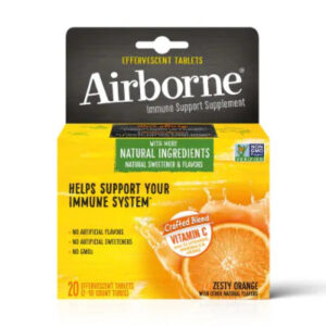Airborne Immune Support Zesty Orange Flavour 20 Effervescents