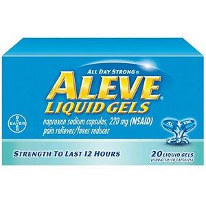 Aleve Pain Reliever 20 Liquid Gels