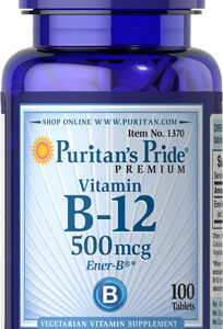 Puritan's Pride Vitamin B12 500 mcg 100 Tablets