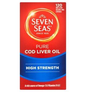 Seven Seas Cod Liver Oil High Strength 120 Capsules