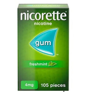 Nicorette Nicotine Gum 4 mg Fresh Mint x105