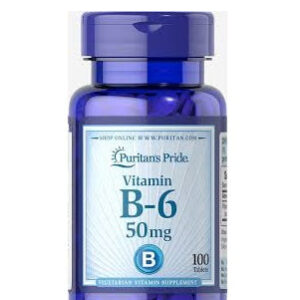 Puritan's Pride B-6 50 mg 100 Tablets
