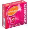 Lifestyles Strawberry 3 Condoms