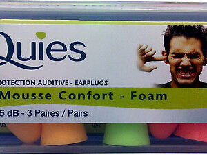 Quies Ear Plugs Foam 3 Pairs