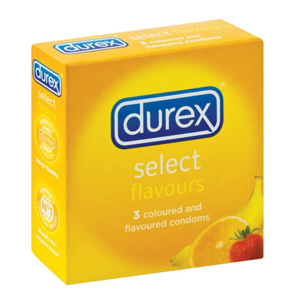 Durex Select 3 Condoms (Banana, Orange, Strawberry)
