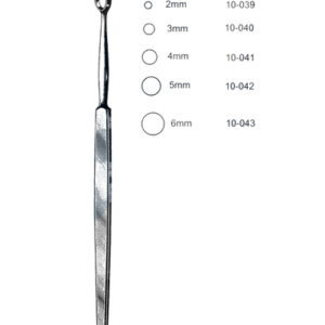 Fox Dermal Curette, 5 3/4" (14.5 cm), 2mm