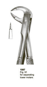 Extracting Forceps English Pattern For Separating Lower Molars