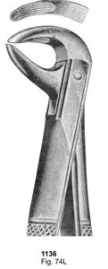 Extracting Forceps English Pattern Fig. 74L