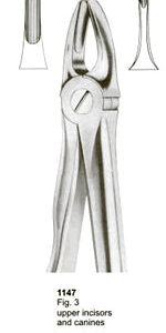 Extracting Forceps Fitting Handle Upper Incisors and Canines