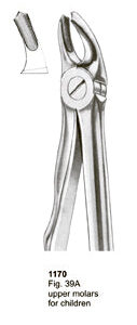 Extracting Forceps Fitting Handle Upper Molars For Children