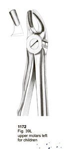 Extracting Forceps Fitting Handle Upper Molars Left For Children