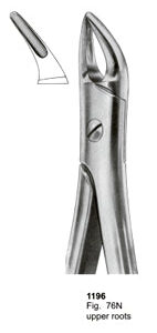 Extracting Forceps Fitting Handle Upper Roots