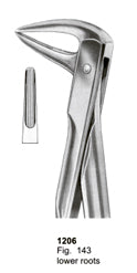 Extracting Forceps Fitting Handle Lower Roots