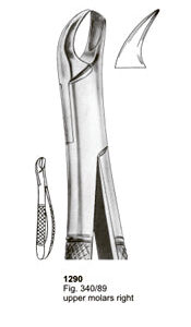Extracting Forceps American Pattern Upper Molars Right