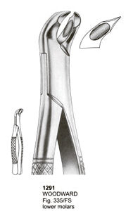 Extracting Forceps American Pattern Woodward Lower Molars
