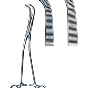Gray Cystic Duct Forceps, 1 x 2 Teeth, Set Of 2, 9" (23 cm)