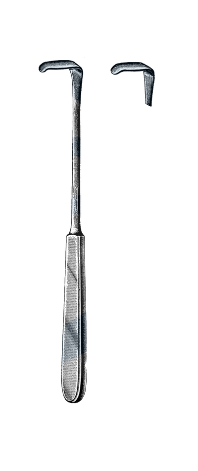 langenbeck Retractor, 8" (20 cm), 3/8" x 1 1/2" Blade, (10 mm x 36 mm)