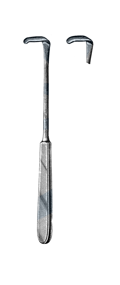 langenbeck Retractor, 8" (20 cm), 1/2" x 1 1/2" Blade, (13 mm x 36 mm)