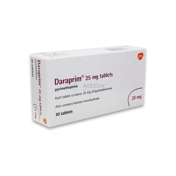 DARAPRIM PYRIMETHAMINE 25MG TAB