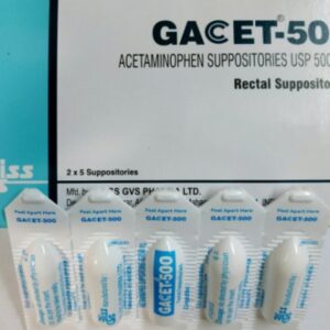 GACET PARACETAMOL 500MG SUPP