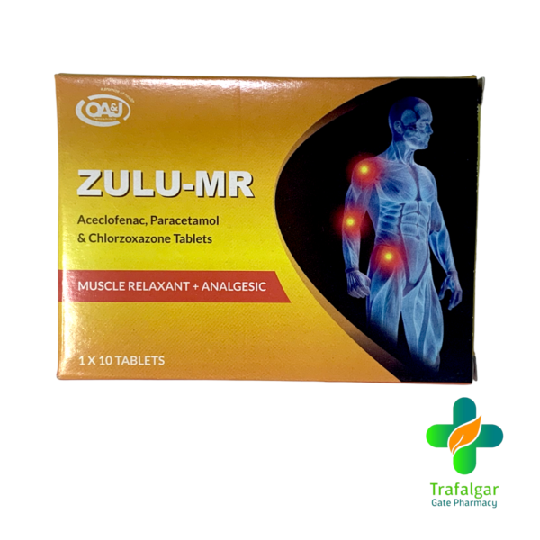 ZULU-MR (ANALGESIC + MUSCLE RELAXANT) 10?S