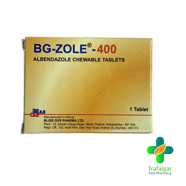 BG ZOLE ALBENDAZOLE 400MG TAB