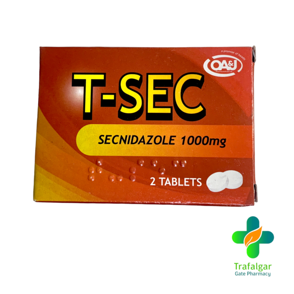 T-SEC SECNIDAZOLE 1G TAB 2?S