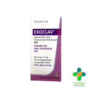 EXOCLAV 457MG/5ML SUSP 70ML