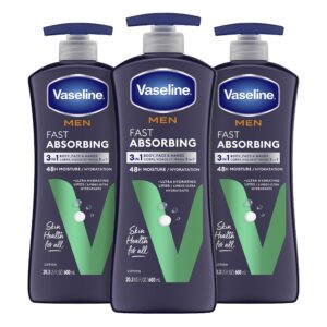 VASELINE MEN FAST ABSORBING BODY LOTION 600ML
