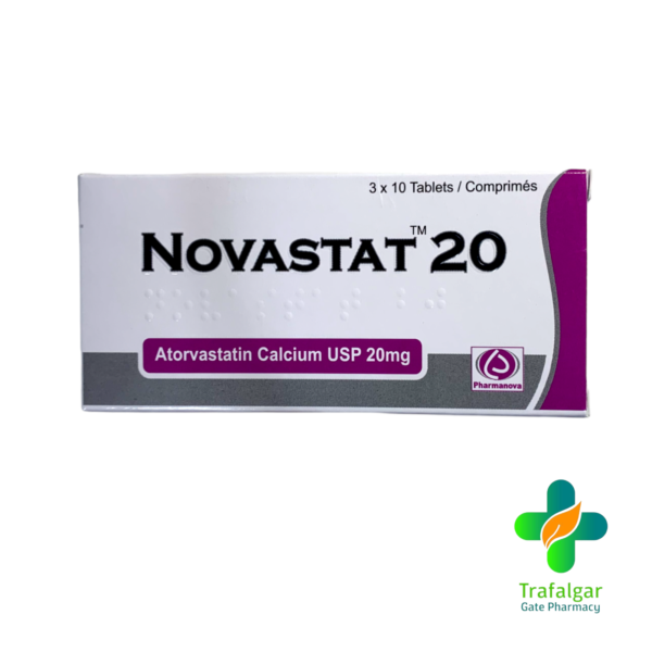NOVASTAT 20 ATORVASTATIN 20MG TAB 30?S