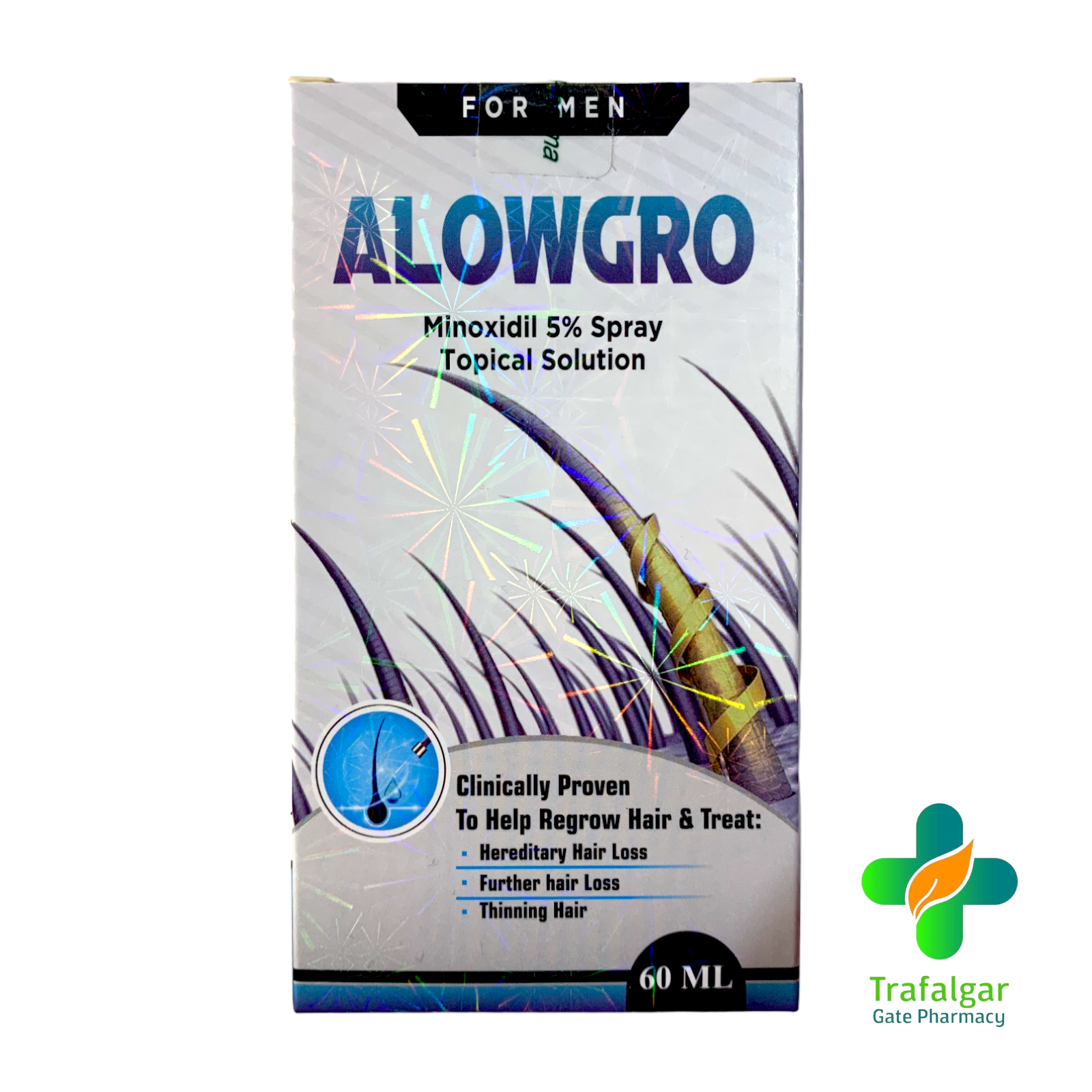 ALOWGRO MINOXIDIL TOPICAL SPRAYFOR MEN
