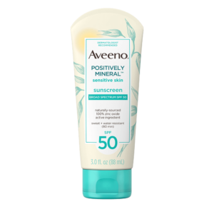 AVEENO POSITIVELY MINERAL SENSITIVE SKIN SUNSCREEN 3 OZ