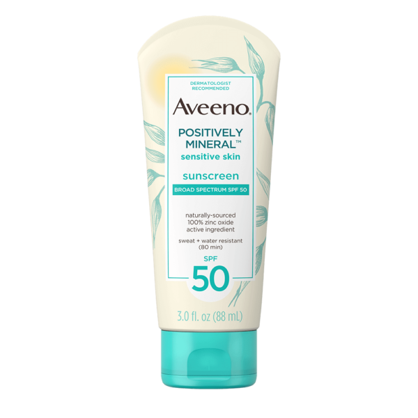 AVEENO POSITIVELY MINERAL SENSITIVE SKIN SUNSCREEN 3 OZ