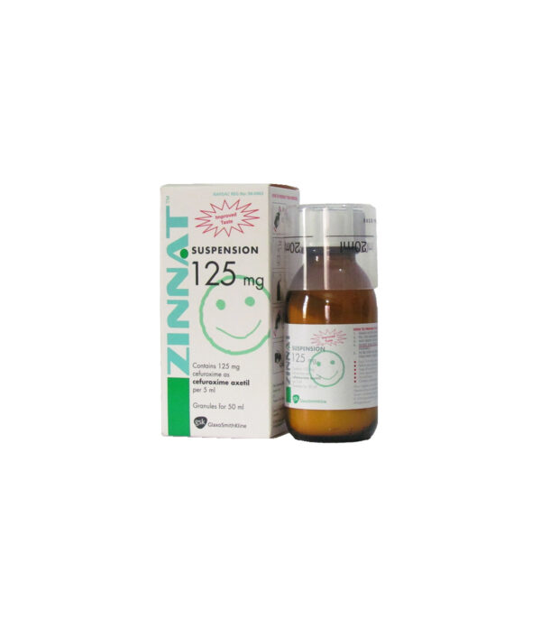 ZINNAT CEFUROXIME 125MG/5ML SUSPENSION 100ML