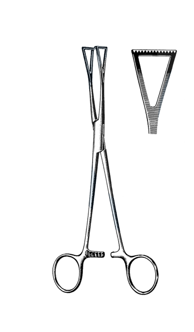Duval Lung Grasping Forceps, 1/2" Jaw 8" (20 cm)