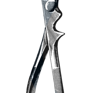 Gluck Rib Shears, Curved, 8 3/4" (22 cm)