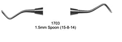 Excavators 1.5 mm Spoon Hollow Handle