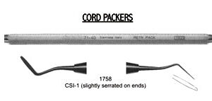 Cord Packers CSI-1 Slightly Serrated on Ends Solid Handle