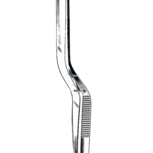 Cushing Forceps, Bayonet, Serrated Tips, 7 1/2" (19 cm)