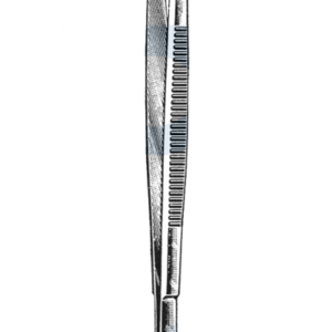 Gerald Forceps, Straight, 1 x 2 Teeth, 7" (18 cm)