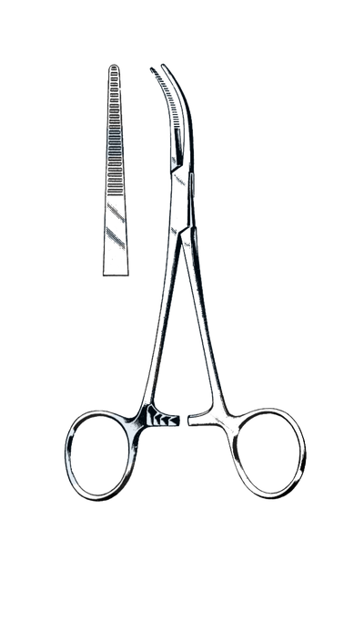 Dandy Scalp Hemostat, Curved Sideways 5 1/2" (14 cm)