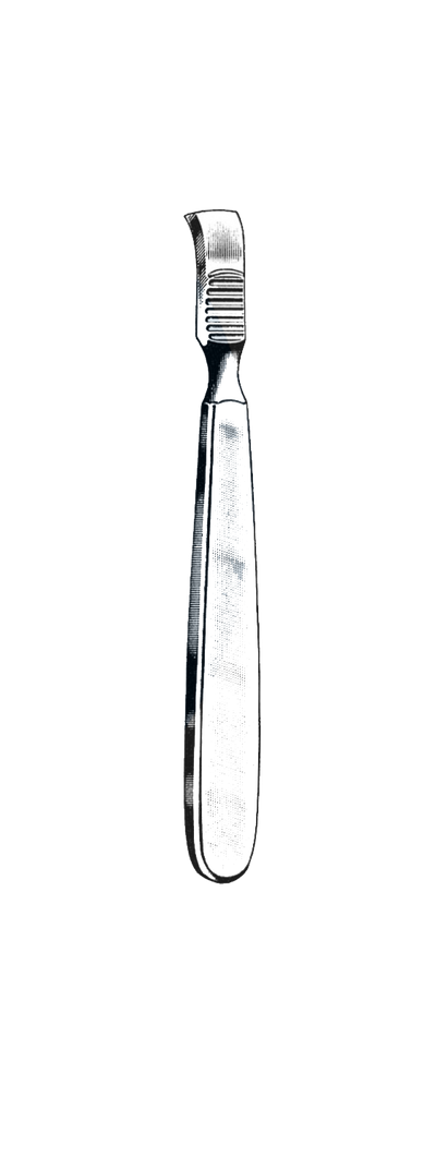 Farabeuf Raspatory, Curved 6" (15 cm)