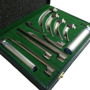 Laryngoscope Set Macintosh & Miller with 2 handles & Nine Blades